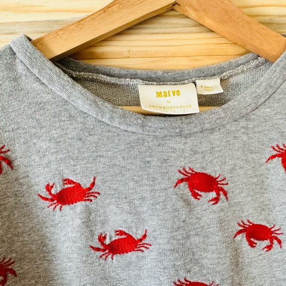 MAEVE Gray Tee with Red Crab Design - Picture 3 of 6